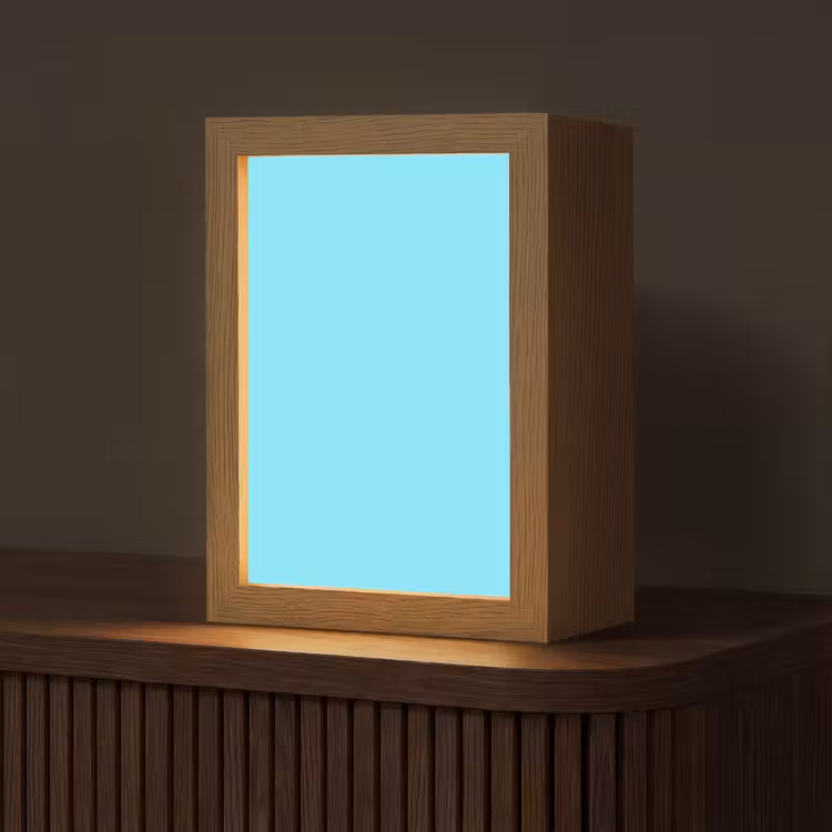 Electric - Cyan - Blauw Light Box met kabel (Tafellamp) klein 925 -z3d_website