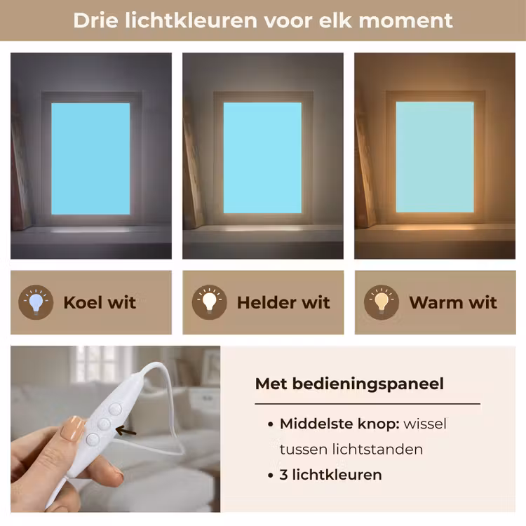Electric - Cyan - Blauw Light Box met kabel (Tafellamp) klein 925 -USP_lichtkleurNL