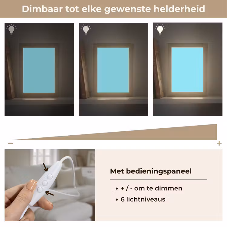 Electric - Cyan - Blauw Light Box met kabel (Tafellamp) klein 925 -USP_dimbaarNL