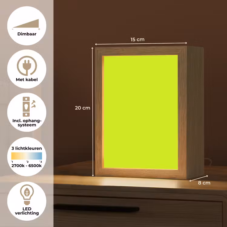 Electric - Lemon - Geel Light Box met kabel (Tafellamp) klein 925 -USP_NL