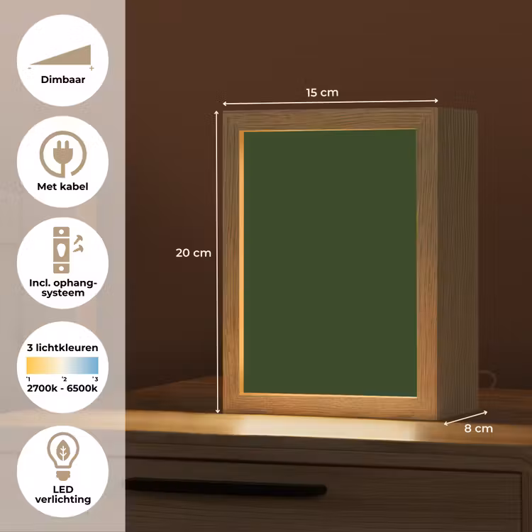 Forest - Green - Groen Light Box met kabel (Tafellamp) klein 925 -USP_NL