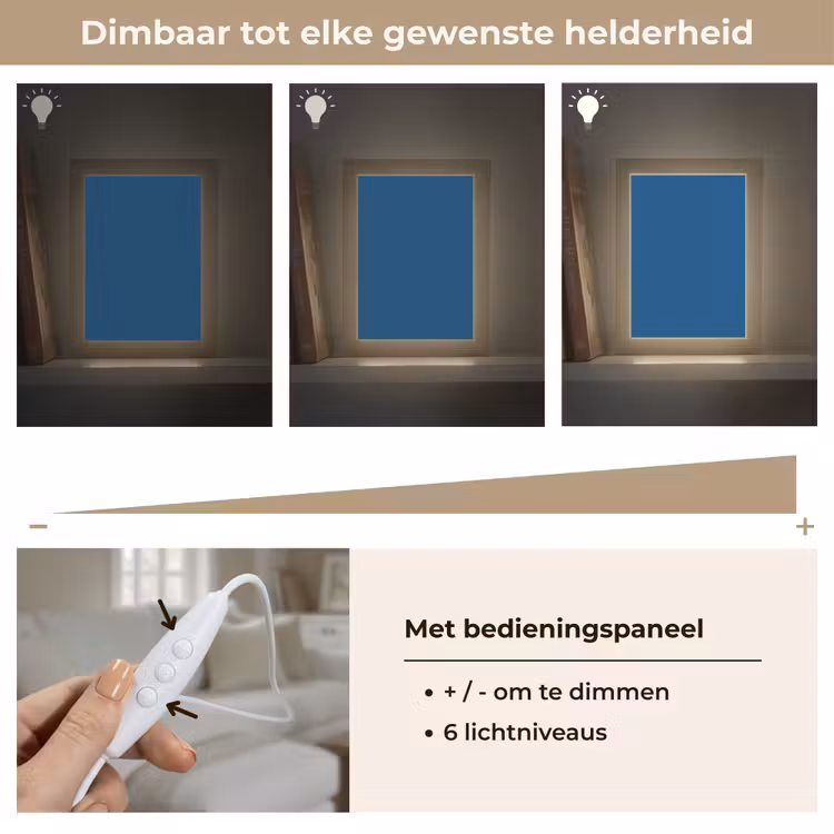 Free - Groove - Blauw Light Box met kabel (Tafellamp) klein 925 -USP_dimbaarNL