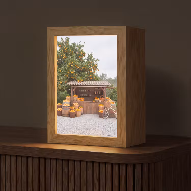 Tafellamp - Fruit - Markt - Landelijk - Fruit - Markt - Landelijk Light Box met kabel (Tafellamp) klein