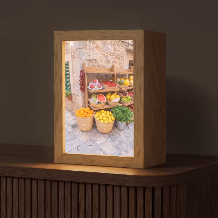 Tafellamp - Fruit - Markt - Vers - Fruit - Markt - Vers Light Box met kabel (Tafellamp) klein