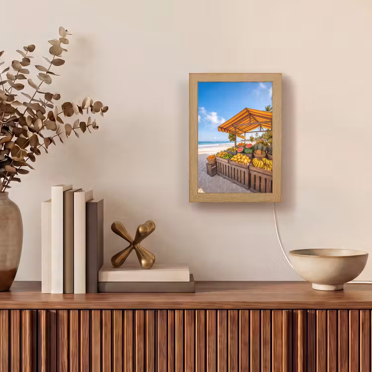 Tafellamp - Fruit - Strand - Tropisch - Fruit - Strand - Tropisch Light Box met kabel (Tafellamp) klein