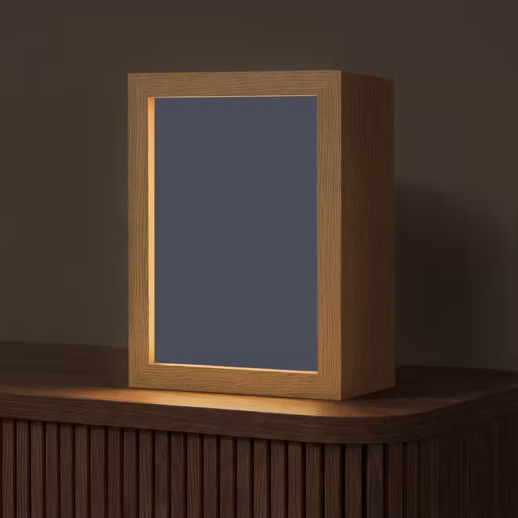 Geldersblauw - Blauw - Klassiek Light Box met kabel (Tafellamp) klein 925 -z3d_website
