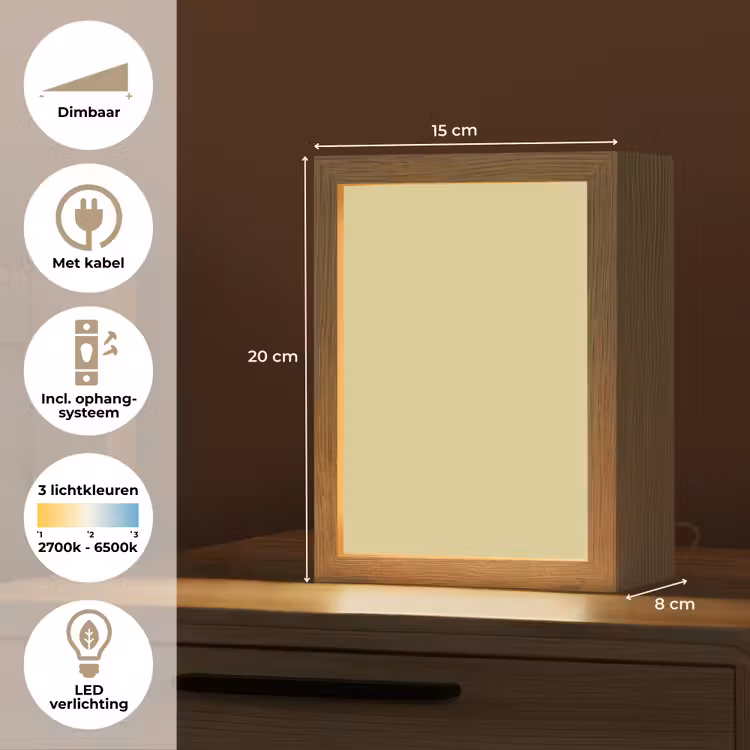 Golden - Clover - Geel Light Box met kabel (Tafellamp) klein 925 -USP_NL