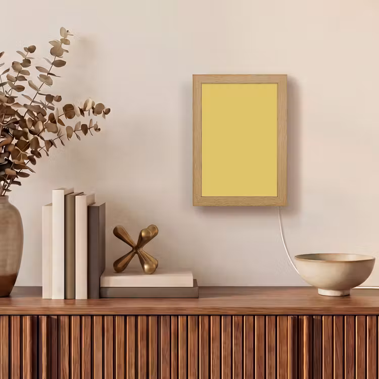 Golden - Victory - Geel Light Box met kabel (Tafellamp) klein 925 -sfeer2