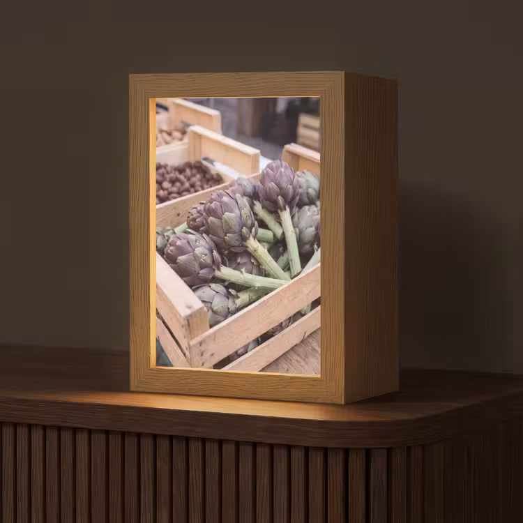 Tafellamp - Groenten - Markt - Vers - Groenten - Markt - Vers Light Box met kabel (Tafellamp) klein
