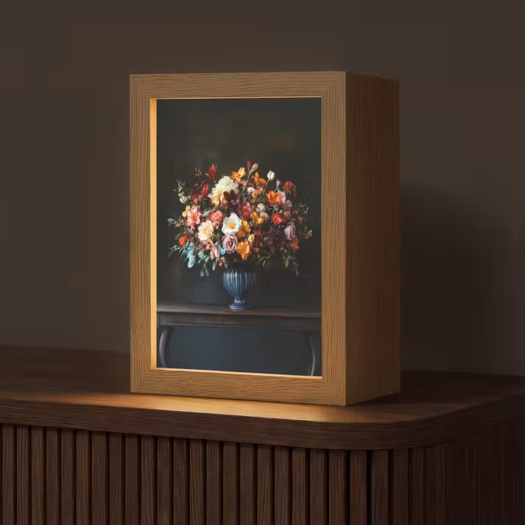 Groot - Bloemen - Vaas - Boeket Light Box met kabel (Tafellamp) klein -z3d_website