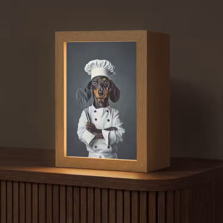 Hond - Garde - Kok Light Box met kabel (Tafellamp) klein -z3d_website