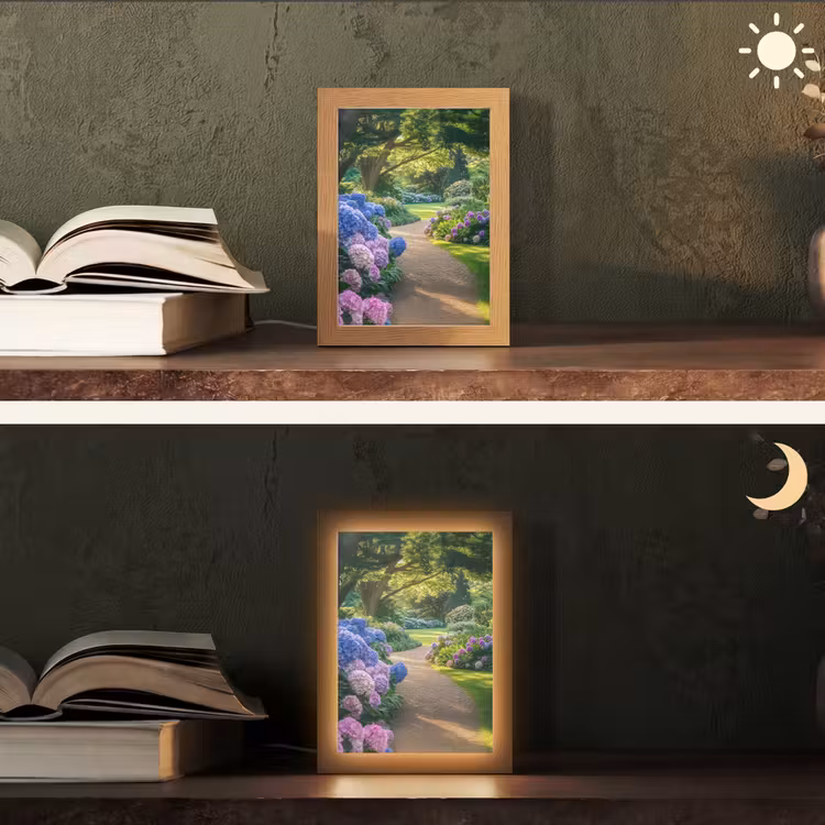 Hortensia- Park - Pad Light Box met kabel (Tafellamp) klein -sfeer3