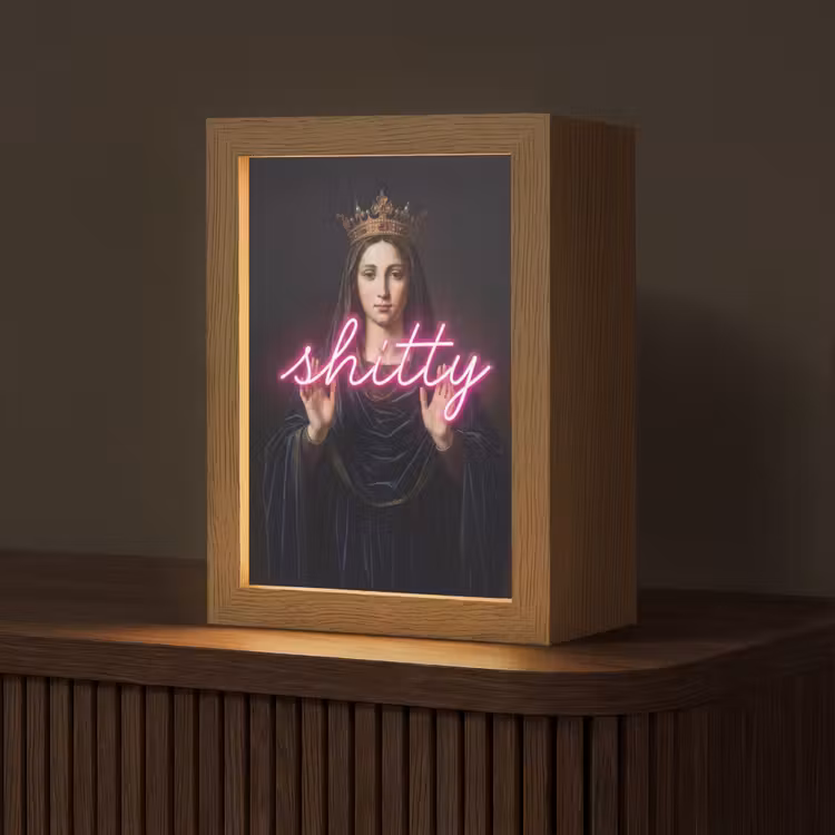 Ironisch - Tekst - Neon Light Box met kabel (Tafellamp) klein -z3d_website