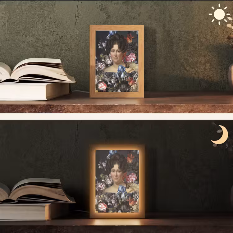 Johanna Henriette Engelen - Dubois Drahonet - Bloemen Light Box met kabel (Tafellamp) klein -sfeer3
