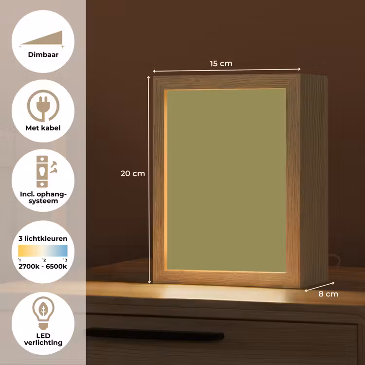 Juniper - Groen - Organisch Light Box met kabel (Tafellamp) klein 925 -USP_NL