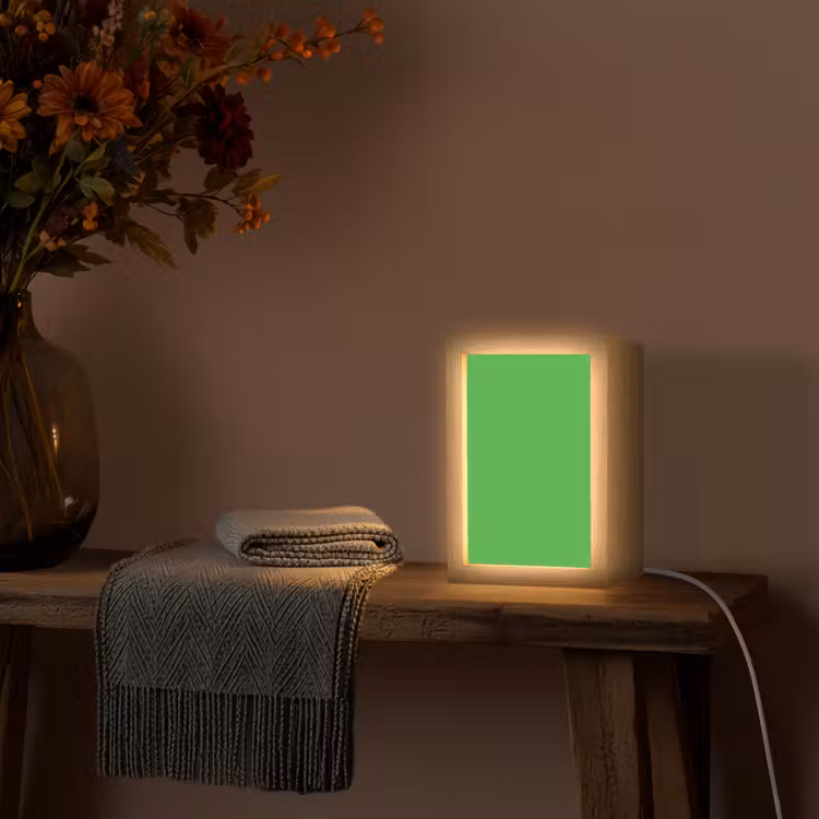 Kelly - Green - Groen Light Box met kabel (Tafellamp) klein 925 -sfeer4