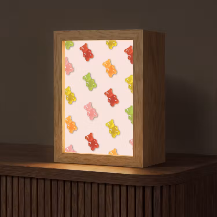 Kleur - Snoep - Roze Light Box met kabel (Tafellamp) klein -z3d_website