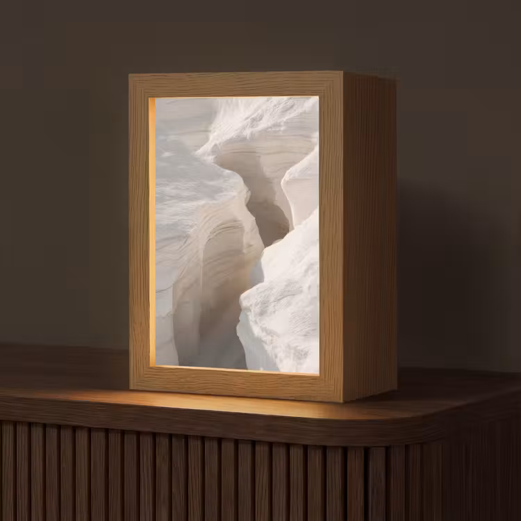 Kloof - Wit - Sneeuw Light Box met kabel (Tafellamp) klein -z3d_website