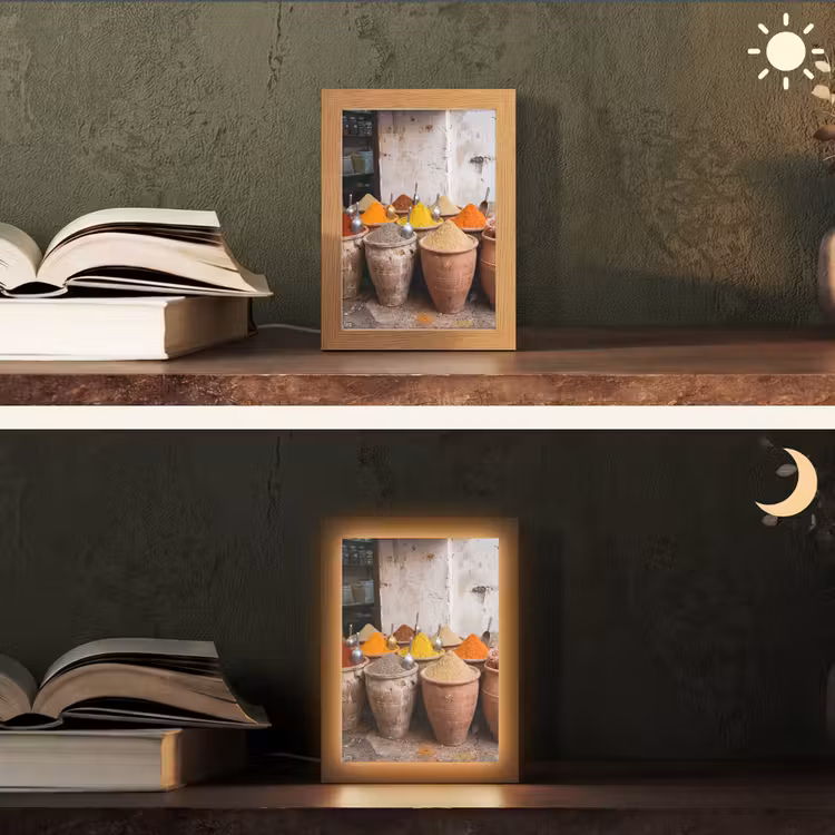 Tafellamp - Kruiden - Potten - Oosters - Kruiden - Potten - Oosters Light Box met kabel (Tafellamp) klein