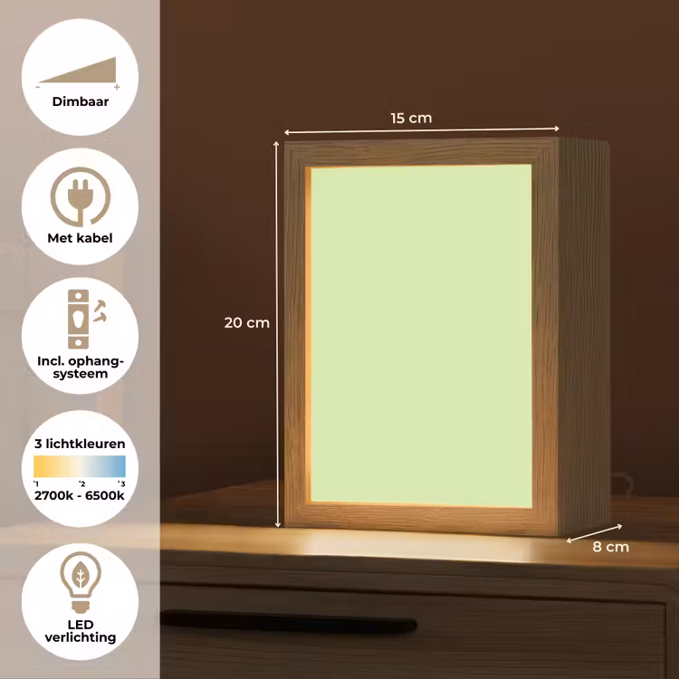 Light - Lime - Groen Light Box met kabel (Tafellamp) klein 925 -USP_NL