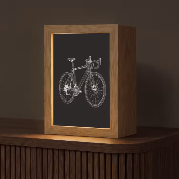 Lijnen - Illustratie - Wit Light Box met kabel (Tafellamp) klein -z3d_website