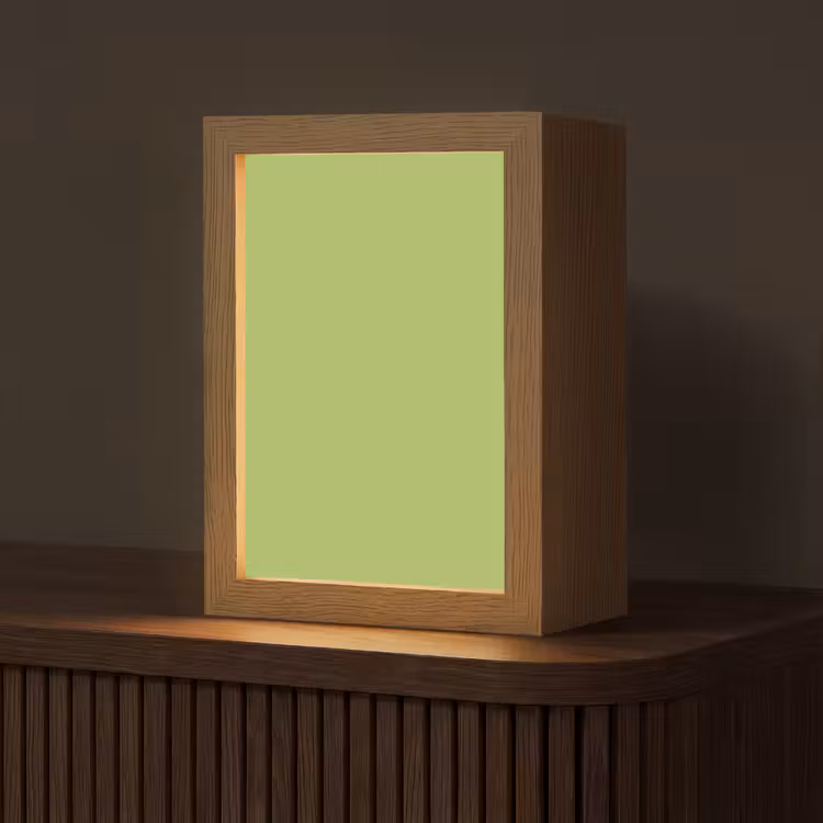 Lime - Glow - Groen Light Box met kabel (Tafellamp) klein 925 -z3d_website