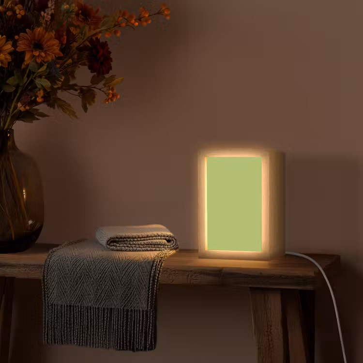 Lime - Glow - Groen Light Box met kabel (Tafellamp) klein 925 -sfeer4