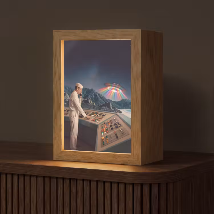 Tafellamp - Man - Controlekamer - Strand - Man - Controlekamer - Strand Light Box met kabel (Tafellamp) klein