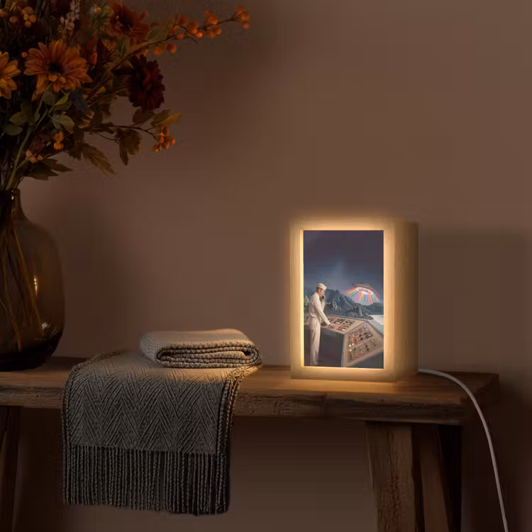 Tafellamp - Man - Controlekamer - Strand - Man - Controlekamer - Strand Light Box met kabel (Tafellamp) klein