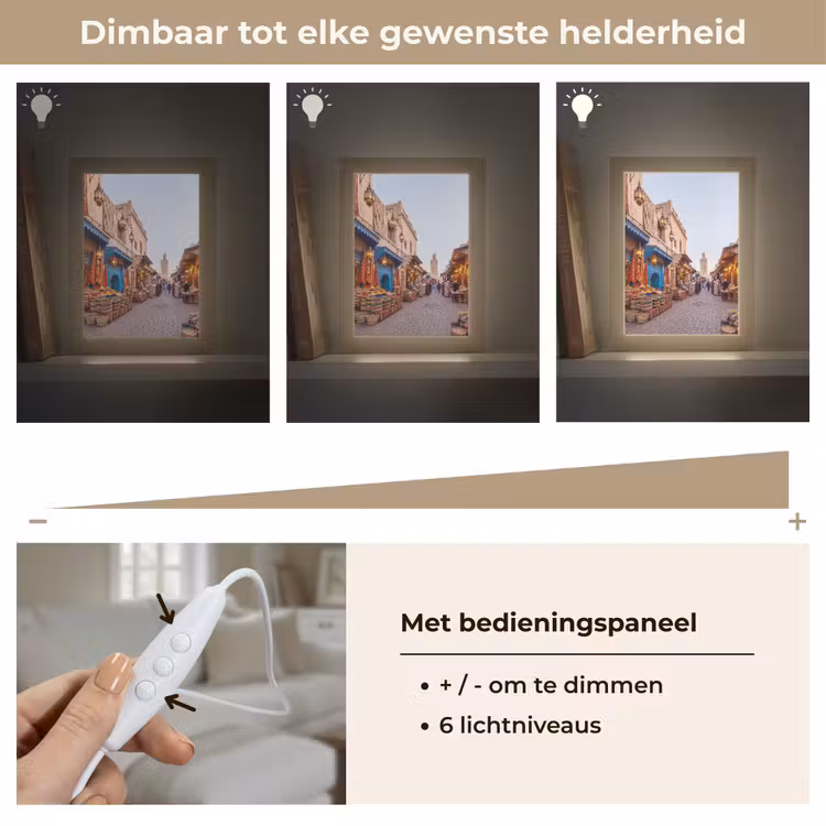 Tafellamp - Markt - Oosters - Kleurrijk - Markt - Oosters - Kleurrijk Light Box met kabel (Tafellamp) klein
