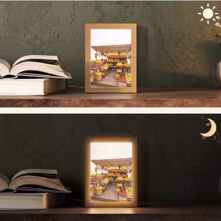 Tafellamp - Marktkraam - Fruit - Vers - Marktkraam - Fruit - Vers Light Box met kabel (Tafellamp) klein