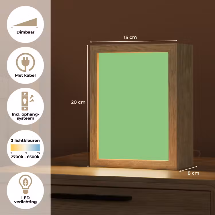 Meadow - Green - Groen Light Box met kabel (Tafellamp) klein 925 -USP_NL