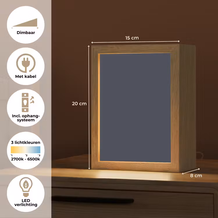 Midnight - Swing - Blauw Light Box met kabel (Tafellamp) klein 925 -USP_NL