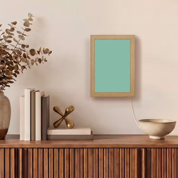 Ocean - Jade - Groen Light Box met kabel (Tafellamp) klein 925 -sfeer2