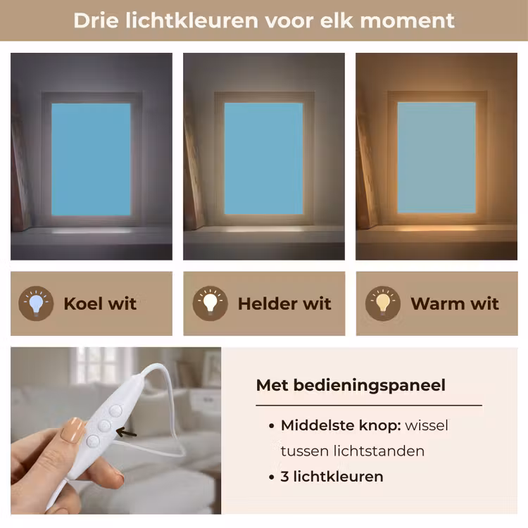 Ocean - Teal - Blauw Light Box met kabel (Tafellamp) klein 925 -USP_lichtkleurNL