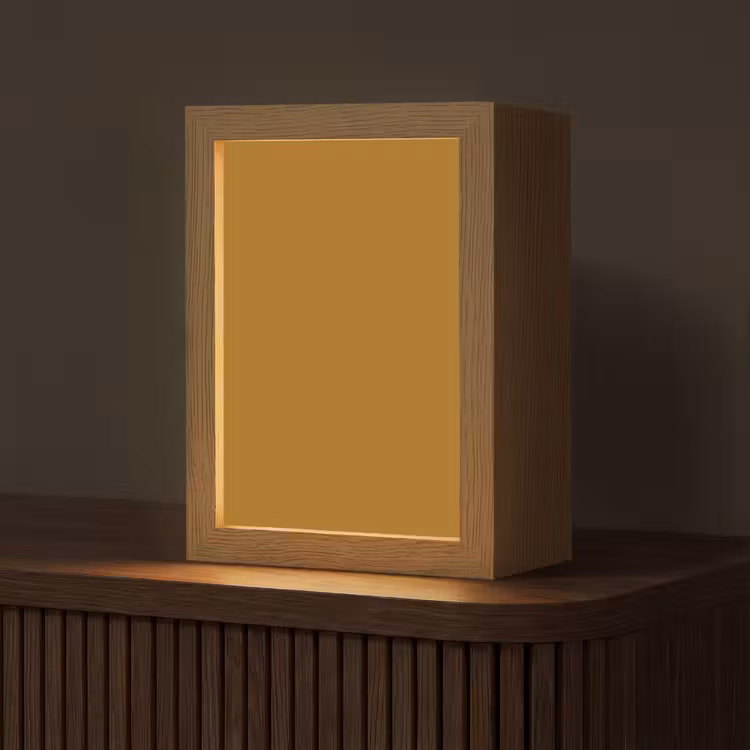 Ocre - Gold - Geel Light Box met kabel (Tafellamp) klein 925 -z3d_website