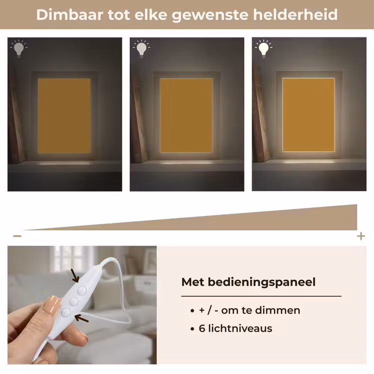 Ocre - Gold - Geel Light Box met kabel (Tafellamp) klein 925 -USP_dimbaarNL