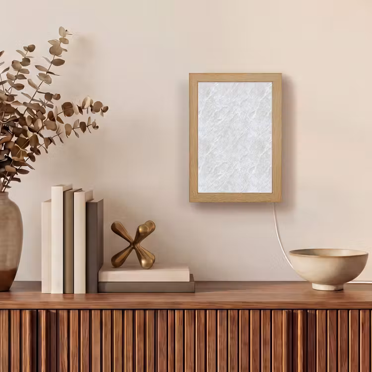 Oppervlakte - Textuur - Grijs Light Box met kabel (Tafellamp) klein 925 -sfeer2