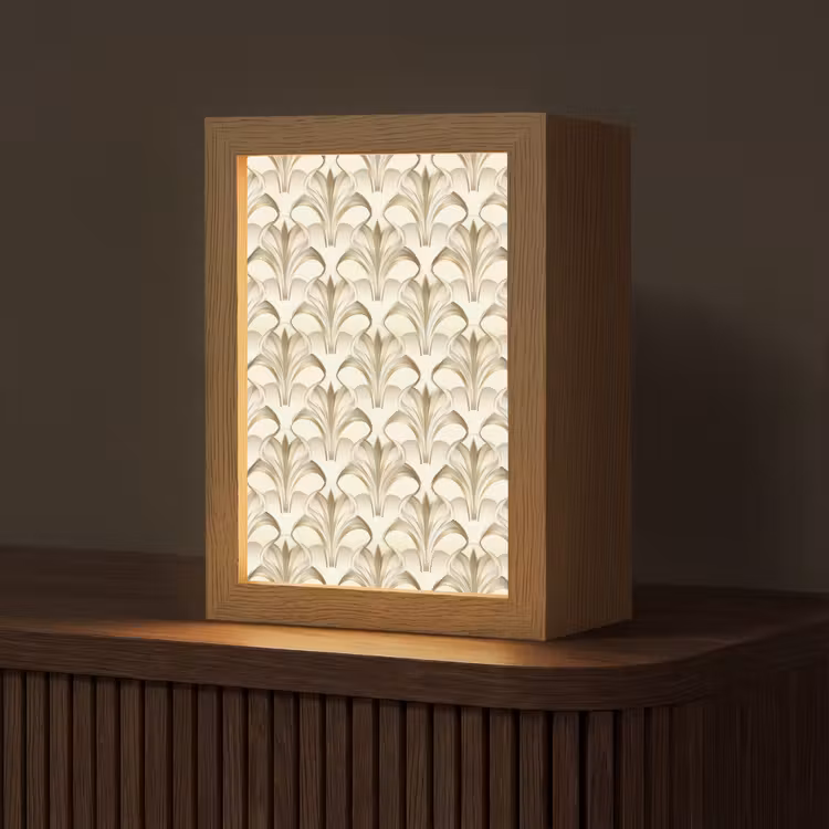 Ornament - Barok - Goud Light Box met kabel (Tafellamp) klein 925 -z3d_website