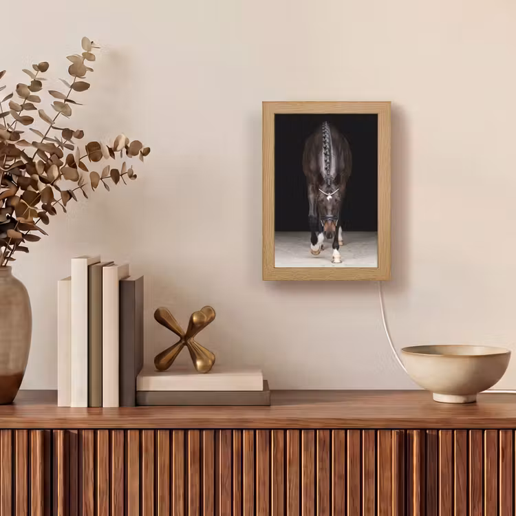 Paard - Modern - Portret Light Box met kabel (Tafellamp) klein -sfeer2