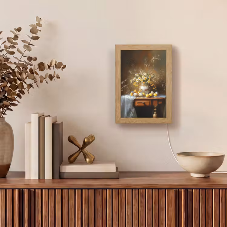 Paaseieren - Stilleven - Vaas Light Box met kabel (Tafellamp) klein -sfeer2