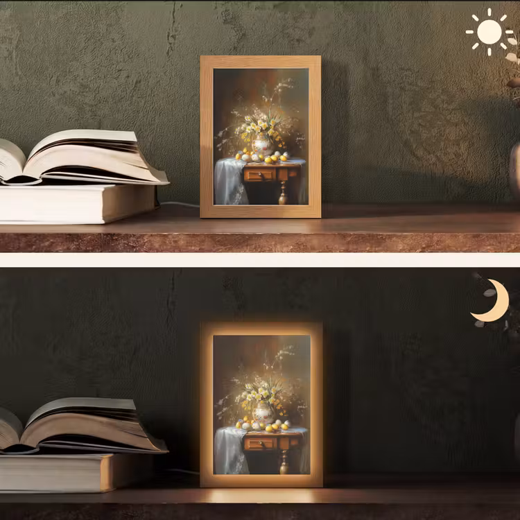 Paaseieren - Stilleven - Vaas Light Box met kabel (Tafellamp) klein -sfeer3