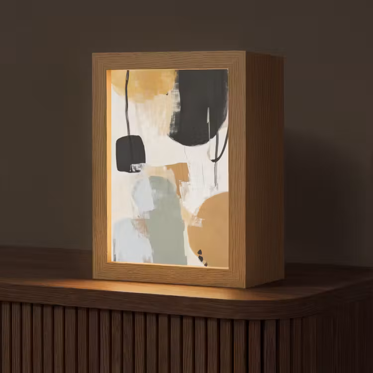 Paint - Abstract - Kleuren Light Box met kabel (Tafellamp) klein -z3d_website