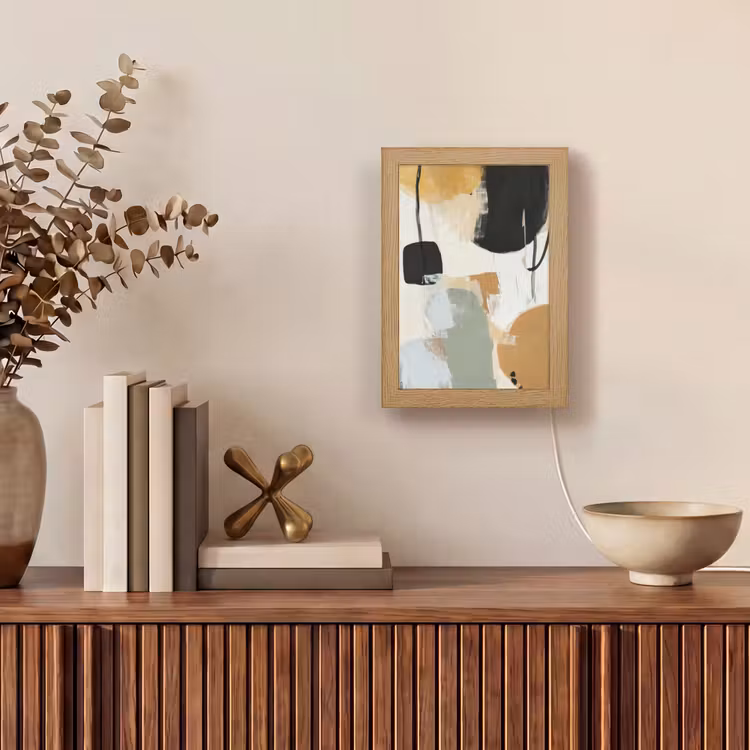 Paint - Abstract - Kleuren Light Box met kabel (Tafellamp) klein -sfeer2