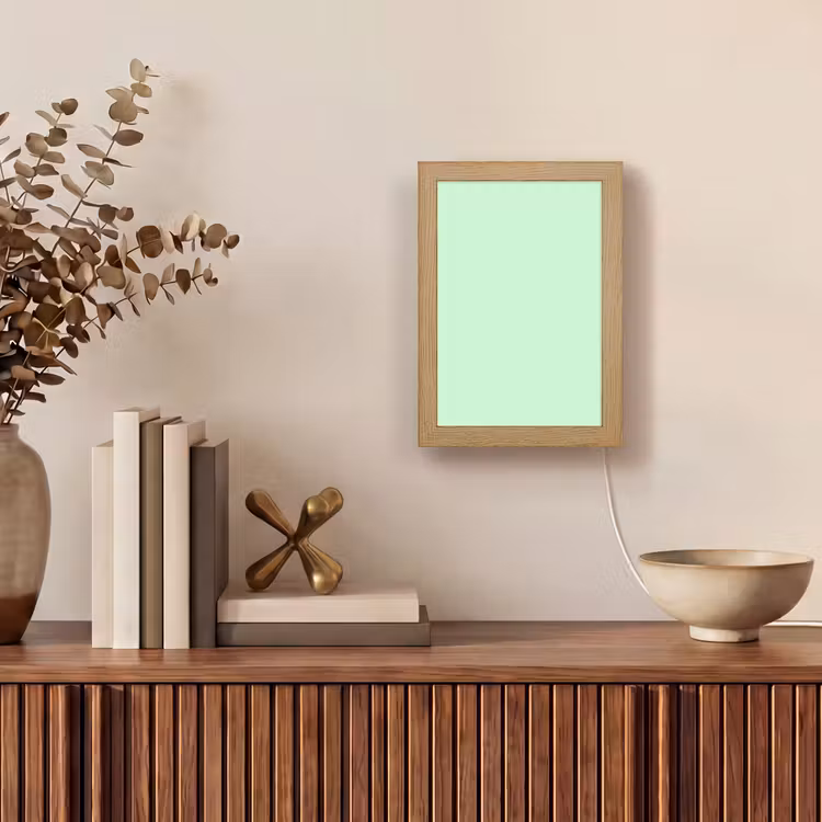 Pale - Mint - Groen Light Box met kabel (Tafellamp) klein 925 -sfeer2
