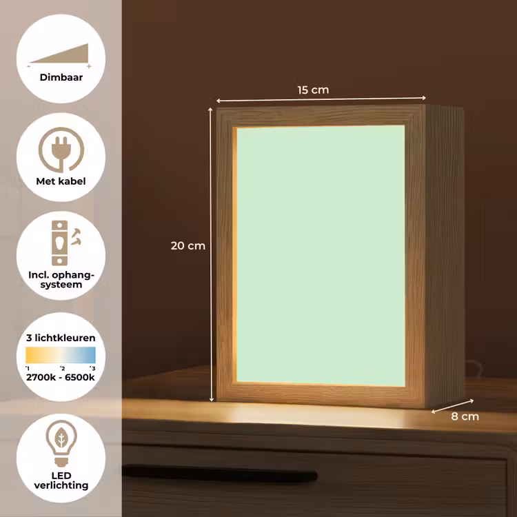 Pale - Mint - Groen Light Box met kabel (Tafellamp) klein 925 -USP_NL