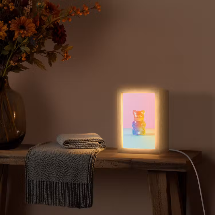 Pastel - Snoep Light Box met kabel (Tafellamp) klein -sfeer4