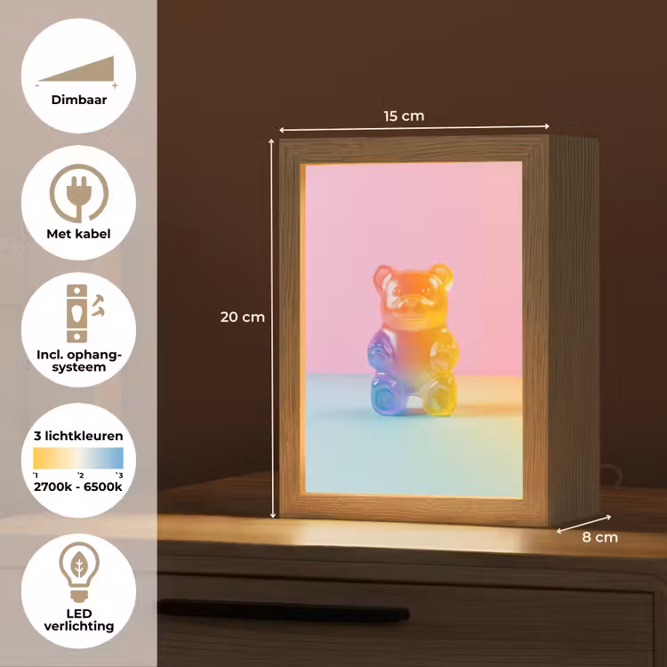 Pastel - Snoep Light Box met kabel (Tafellamp) klein -USP_NL