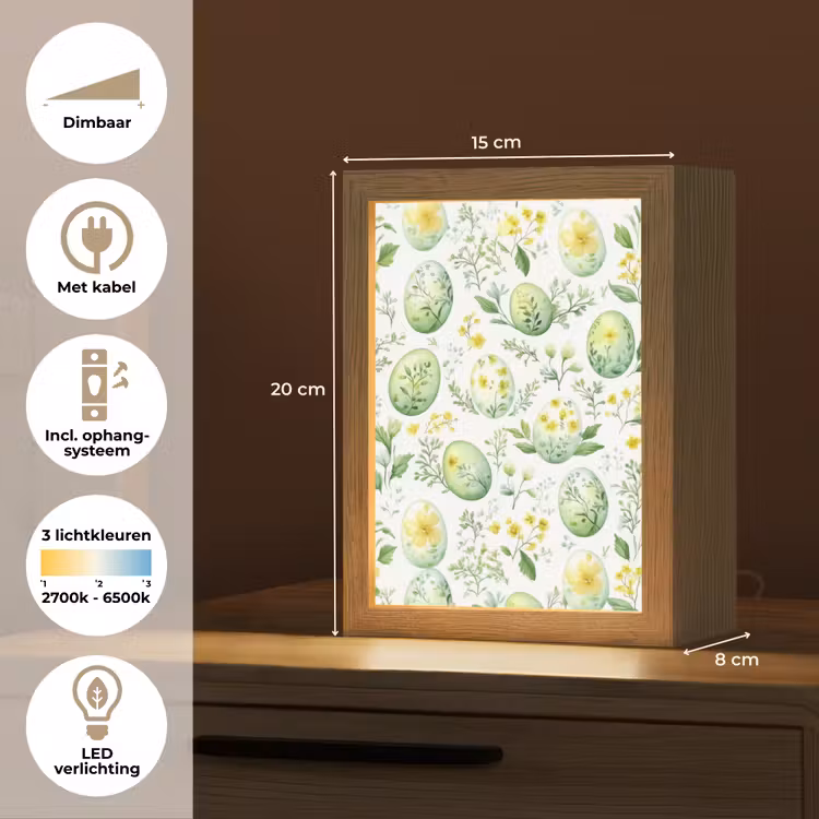 Patroon - Groen - Eieren Light Box met kabel (Tafellamp) klein -USP_NL