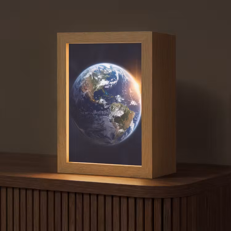 Tafellamp - Planeet - Ruimte - Kosmos - Planeet - Ruimte - Kosmos Light Box met kabel (Tafellamp) klein